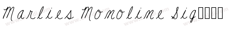 Marlies Monoline Sig字体转换
